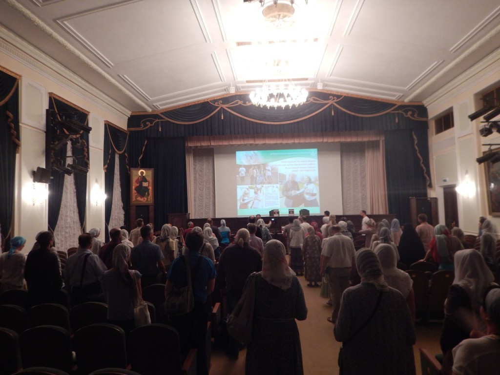 Презентация фильма «Афон за жизнь!» слушателям ВБК в Троице-Сергиевой Лавре