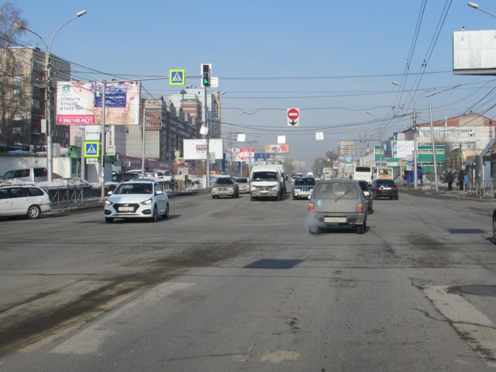 Ещё 8 баннеров на 6-ти метровых щитах появились на улицах города Новосибирска